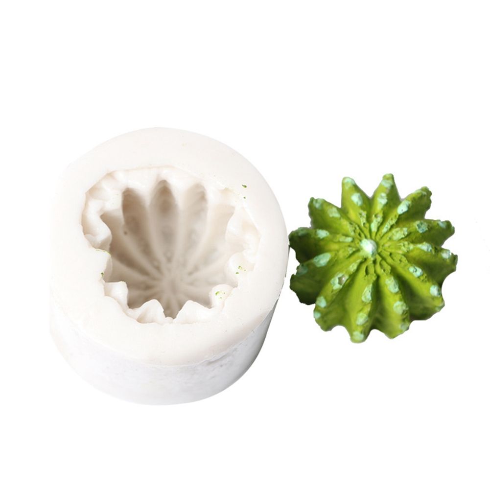 3D DIY Cactus Shape Cake Baking Cookie Chocolate Sugar Paste Food Silicone view 2