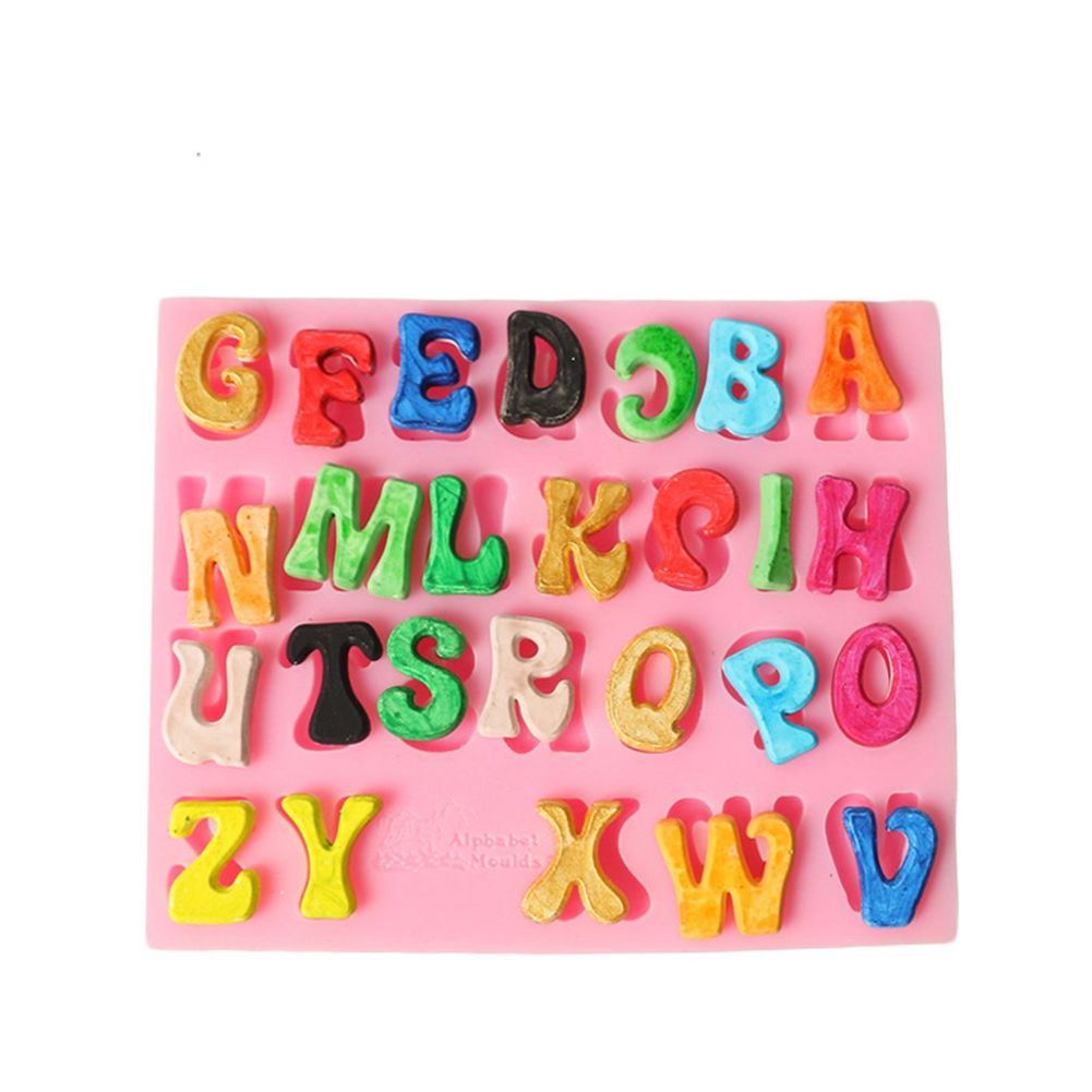 Letter Shape Cake Baking Cookie Chocolate Sugar Paste Food Silicone Mold Bakeware view 3