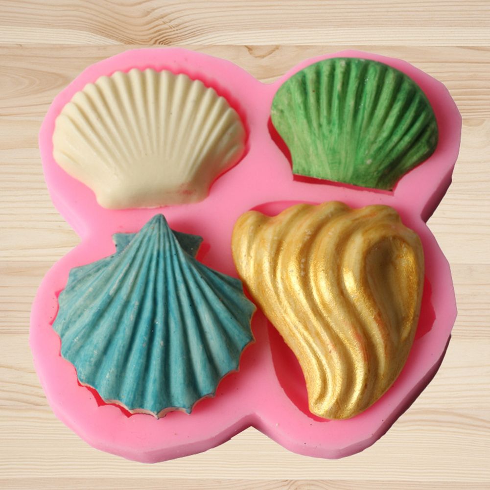 Shell Pattern Silicone DIY Mold Fondant Cake Decorative Baking Soap Making Tool view 6