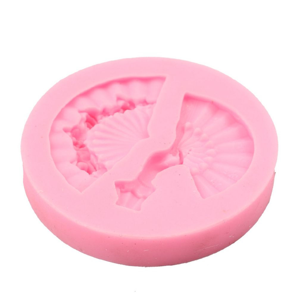 Fan Shape Cake Baking Cookie Chocolate Sugar Paste Food Silicone Mold Bakeware view 2