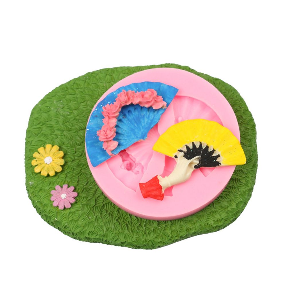 Fan Shape Cake Baking Cookie Chocolate Sugar Paste Food Silicone Mold Bakeware view 3
