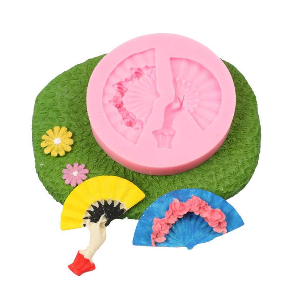Fan Shape Cake Baking Cookie Chocolate Sugar Paste Food Silicone Mold Bakeware view 4