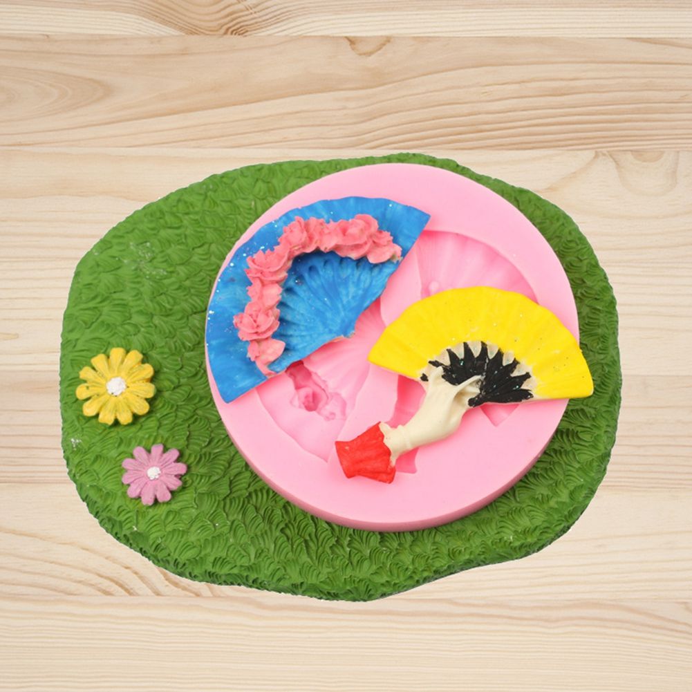 Fan Shape Cake Baking Cookie Chocolate Sugar Paste Food Silicone Mold Bakeware view 6