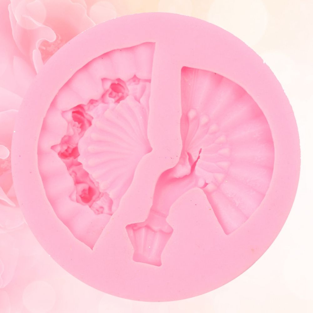 Fan Shape Cake Baking Cookie Chocolate Sugar Paste Food Silicone Mold Bakeware view 7
