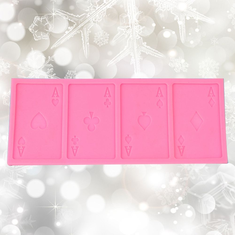Poker Shape Cake Baking Cookie Chocolate Sugar Paste Food Silicone Mold Bakeware view 5