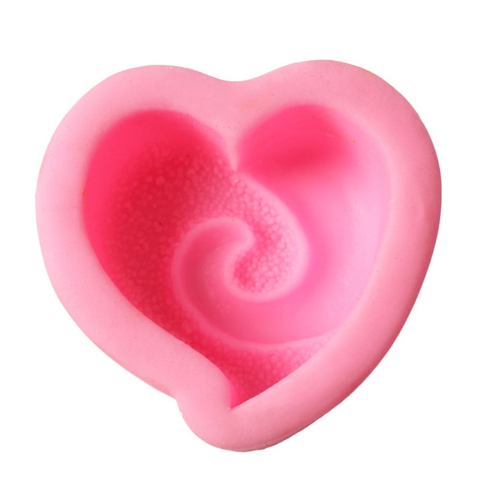 Spiral Loving Heart Cake Baking Cookie Chocolate Sugar Paste Candle Soap