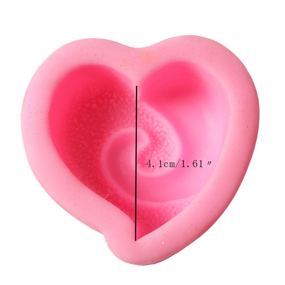 Spiral Loving Heart Cake Baking Cookie Chocolate Sugar Paste Candle Soap view 7