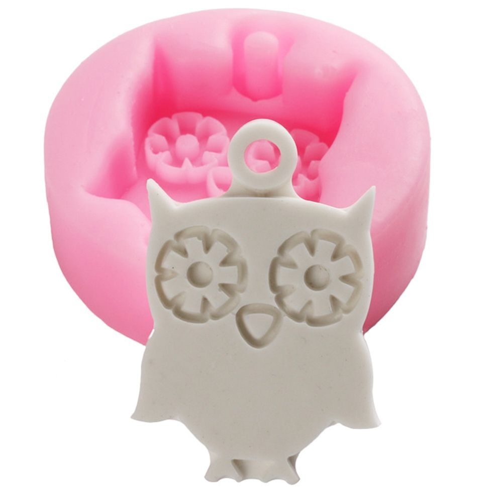 Cute Owl Shape Cake Baking Cookie Chocolate Sugar Paste Food Silicone Mold view 2