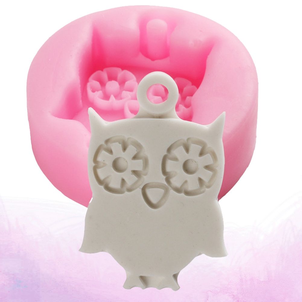 Cute Owl Shape Cake Baking Cookie Chocolate Sugar Paste Food Silicone Mold view 3