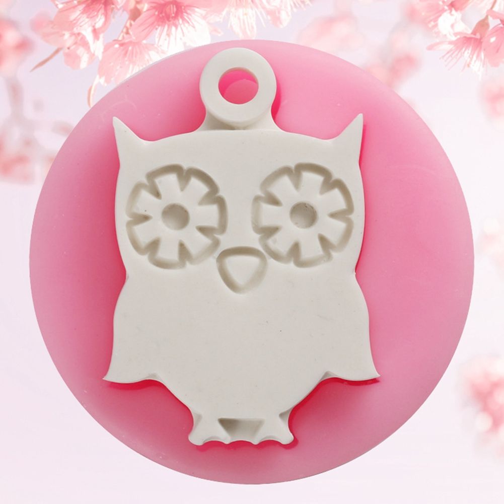 Cute Owl Shape Cake Baking Cookie Chocolate Sugar Paste Food Silicone Mold view 5