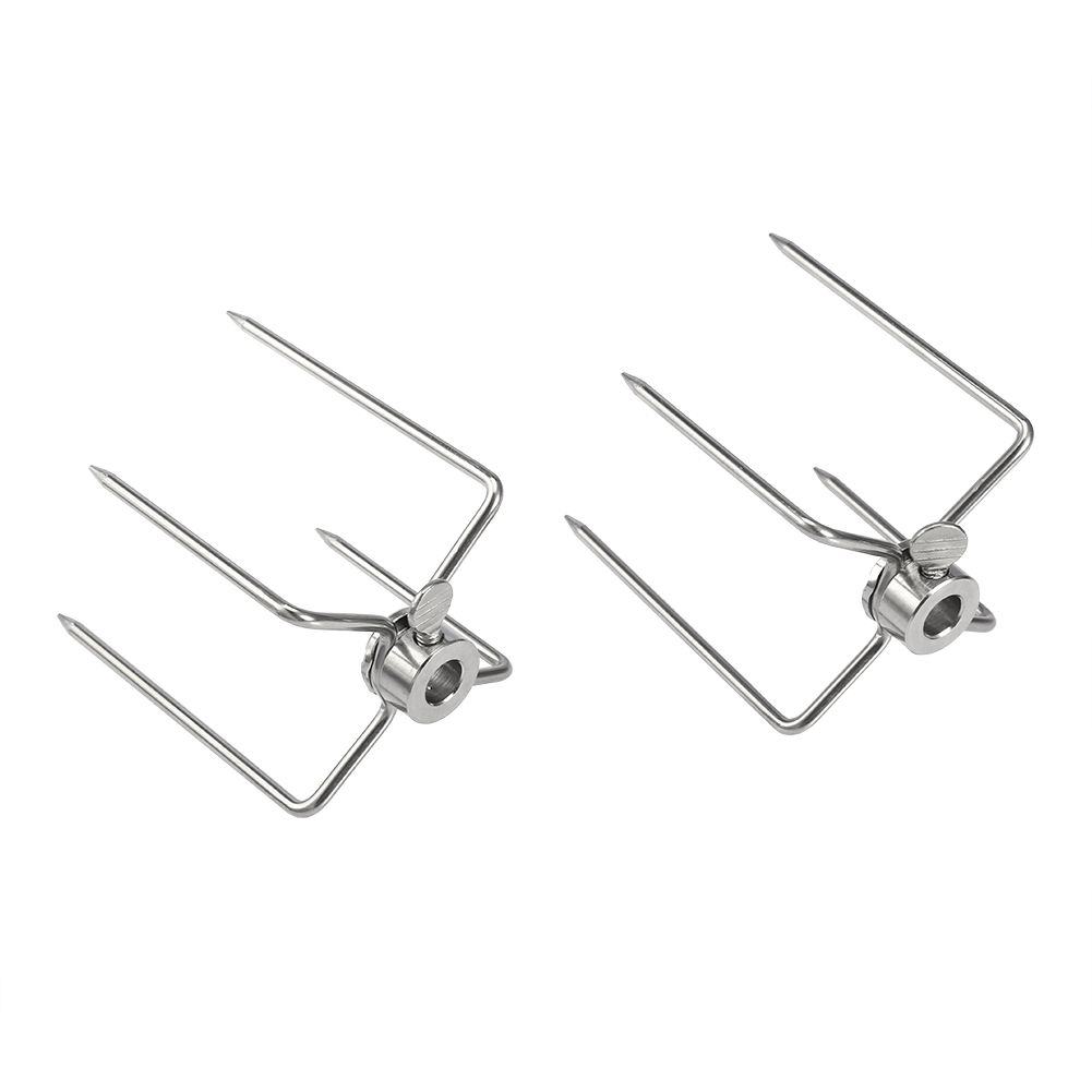 2PCS Multifunctional Stainless Steel BBQ Fork Grill Fork Roast Spit Barbecue Tool view 4