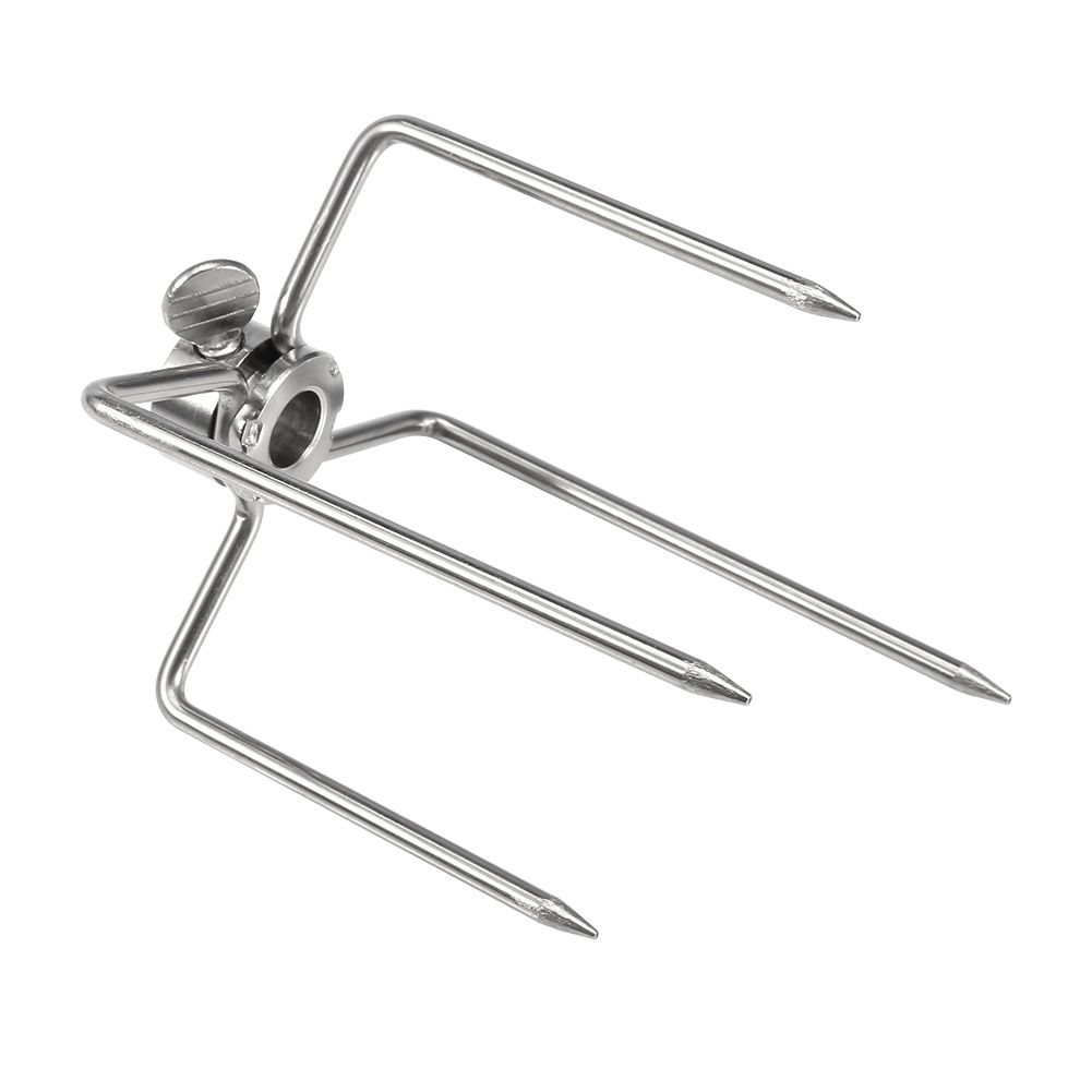 2PCS Multifunctional Stainless Steel BBQ Fork Grill Fork Roast Spit Barbecue Tool view 5