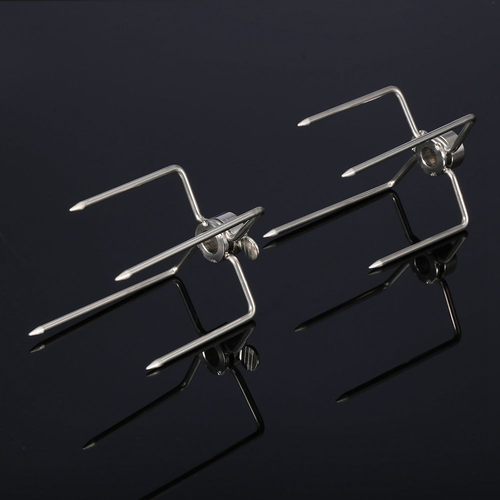 2PCS Multifunctional Stainless Steel BBQ Fork Grill Fork Roast Spit Barbecue Tool view 9