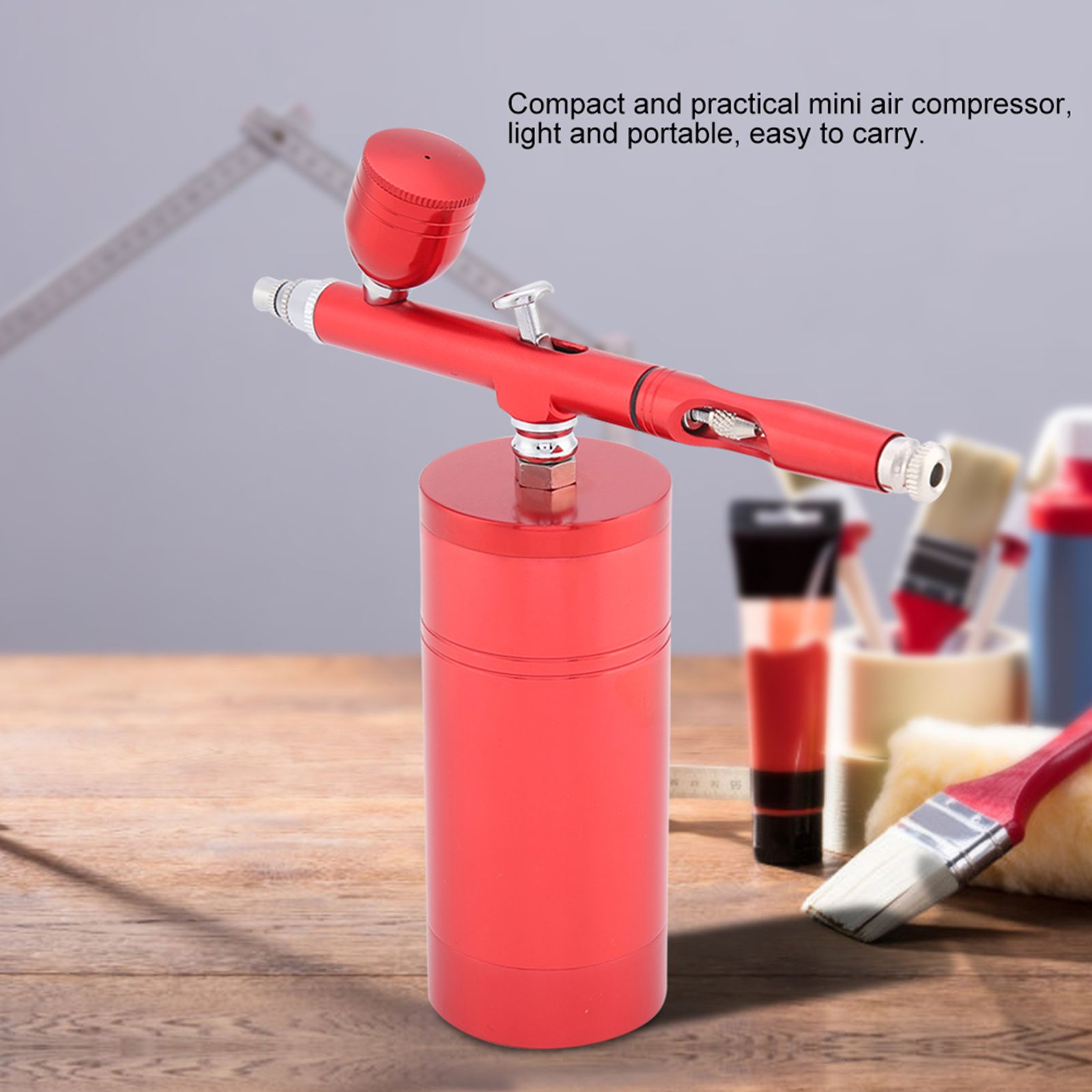 0.3mm Mini Air Compressor Spray Airbrush Set 7CC Capacity view 9