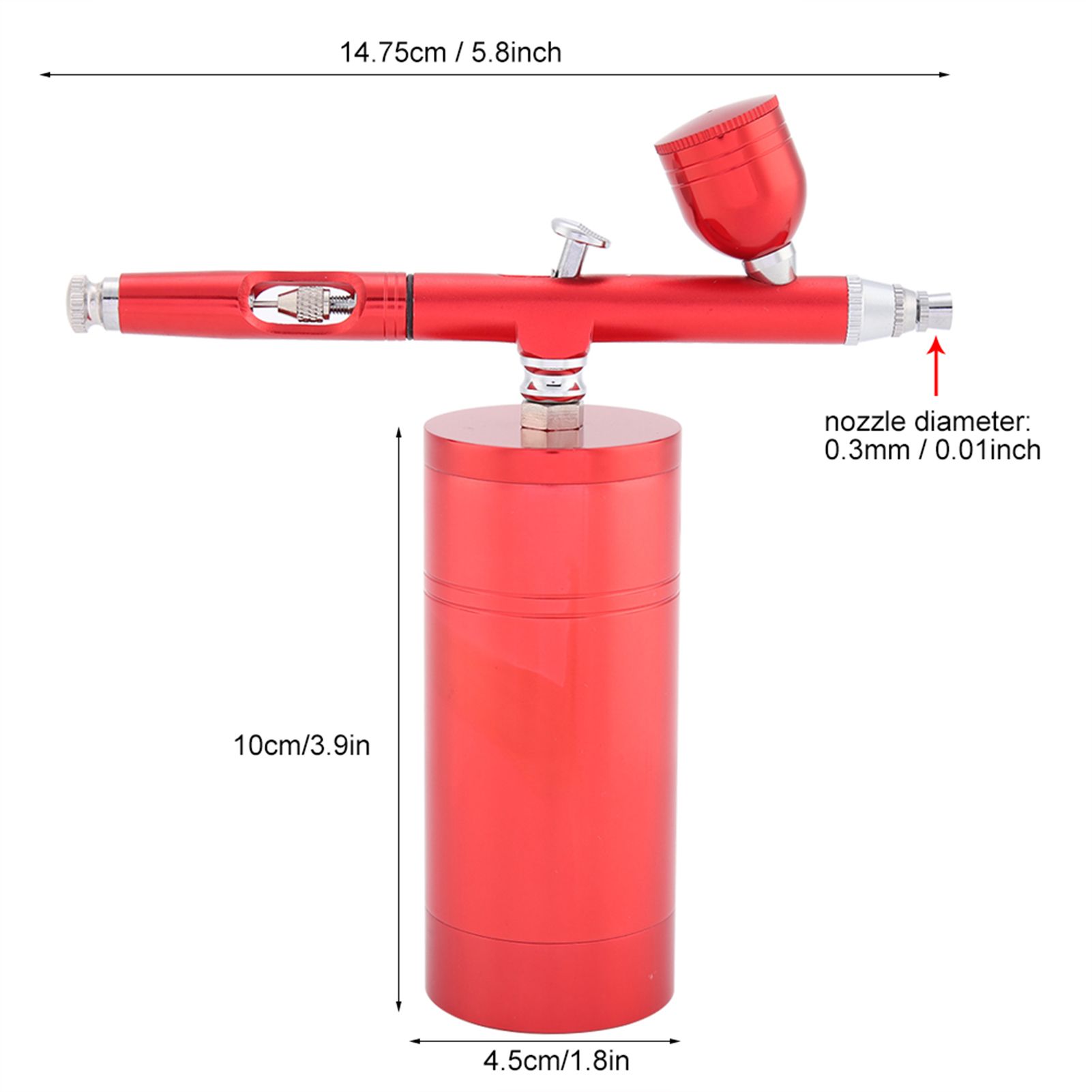 0.3mm Mini Air Compressor Spray Airbrush Set 7CC Capacity view 10