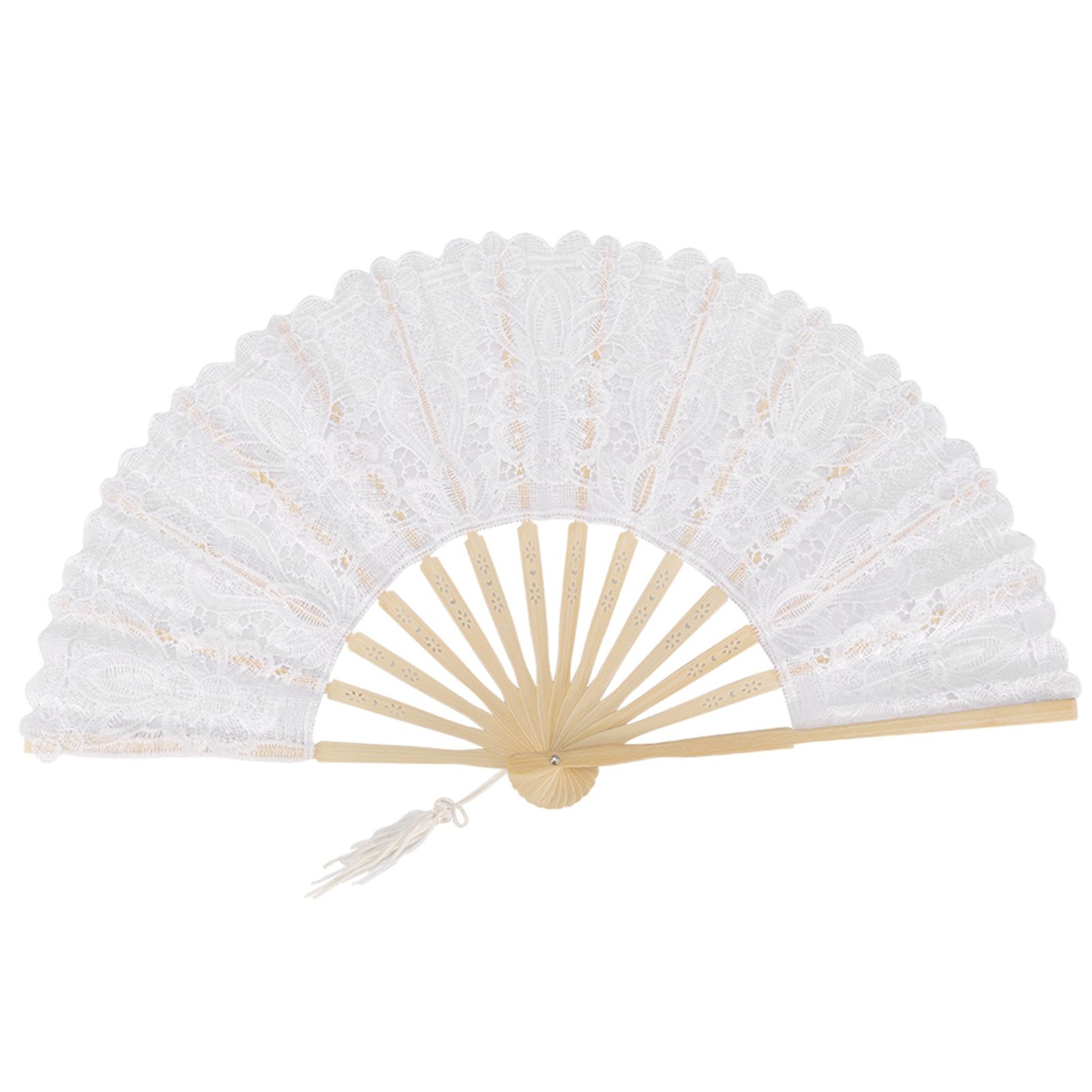 Lace Umbrella Fan Parasol for Lady Women Party Decor Dancing Photography Prop view 10