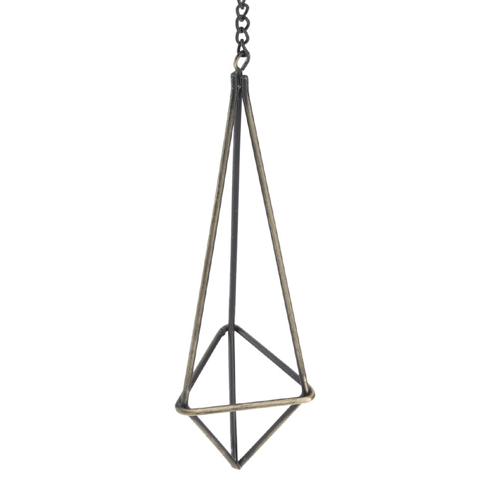 Geometric Triangle Hanging Flower Holder Stand Elegant Air Plants Bromeliads — image 1