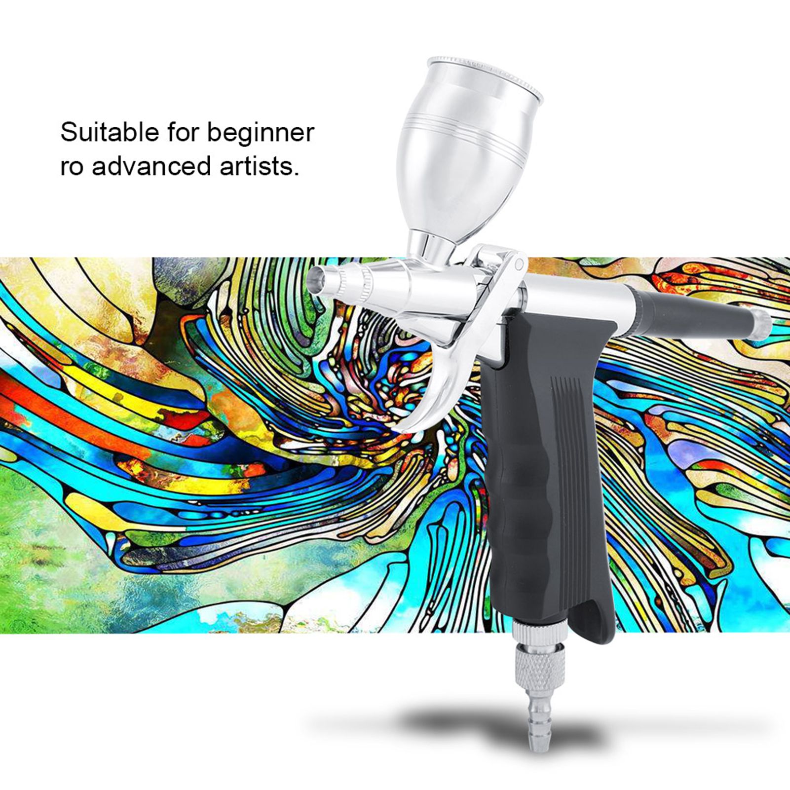 Dual Action Airbrush Compressor Kit Craft Cake Paint Art Spray Gun Set Tools view 7