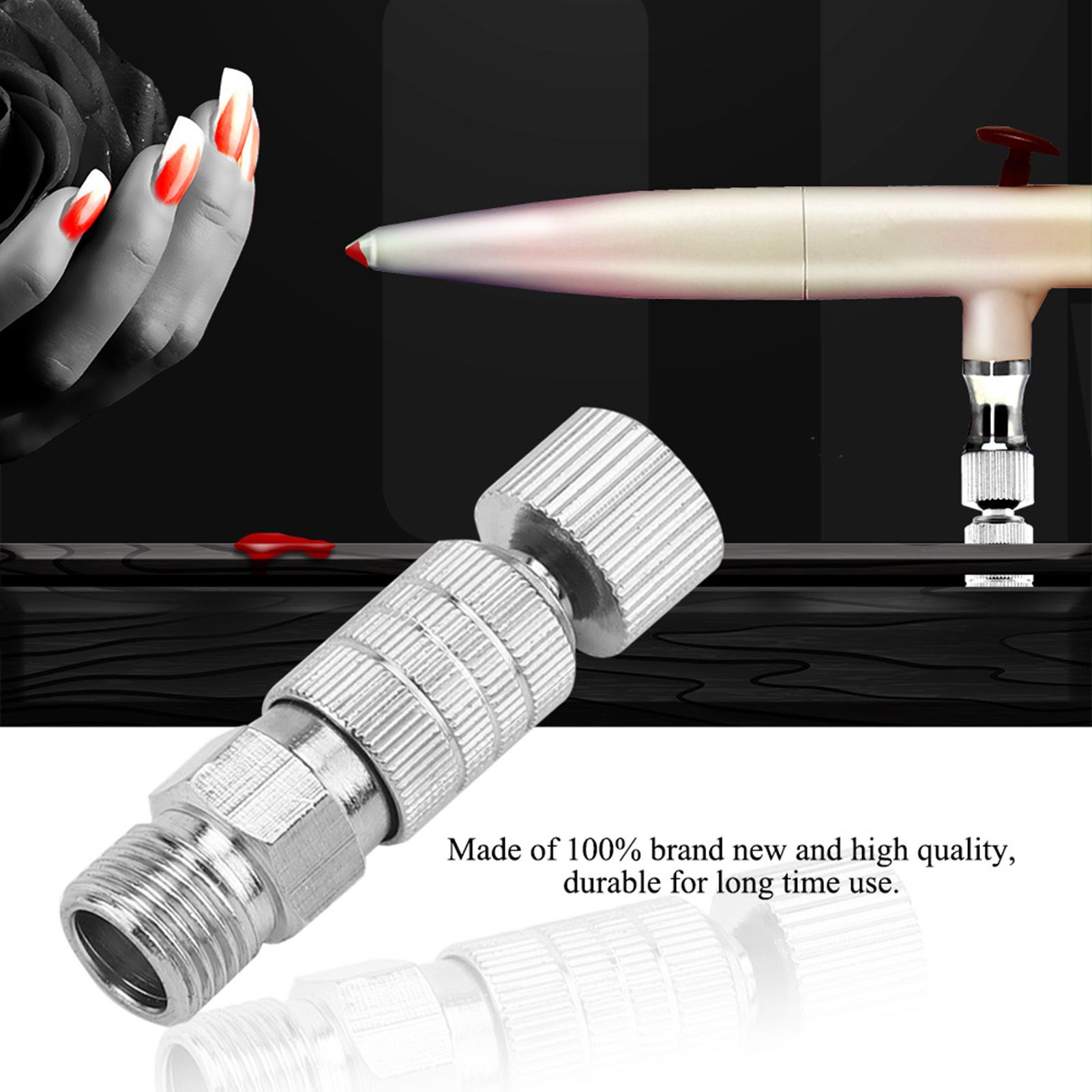 Disconnect Release Coupling Adapter Airbrush Air Hose Quick Connecter Set view 6