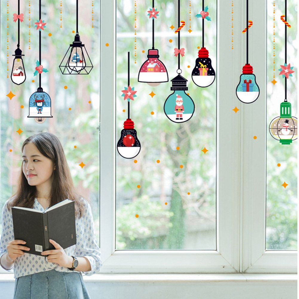 Winter Star Self adhesive Removable Decorative Sticker for Home Office Decor view 5