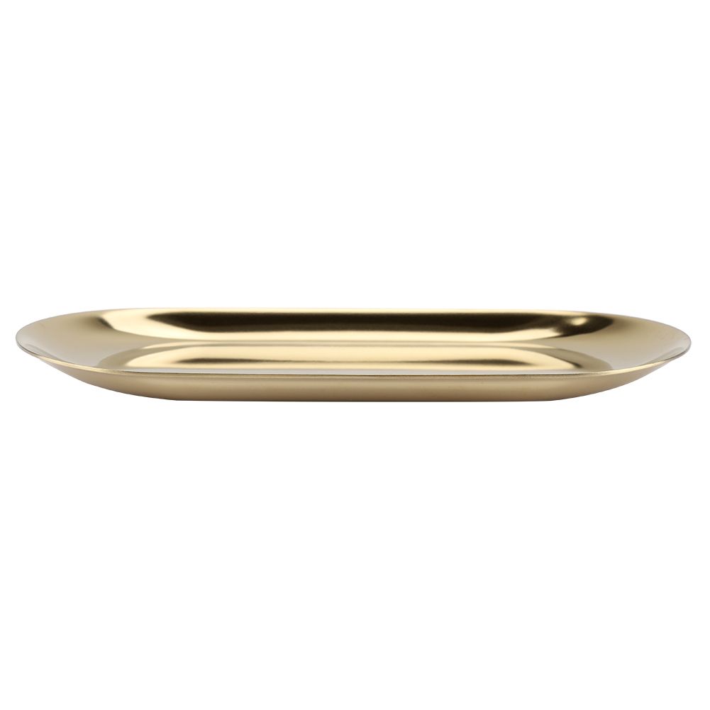 Nordic Style Stainless Storage Tray Cosmetics Jewelry Cake Plate for Office view 10