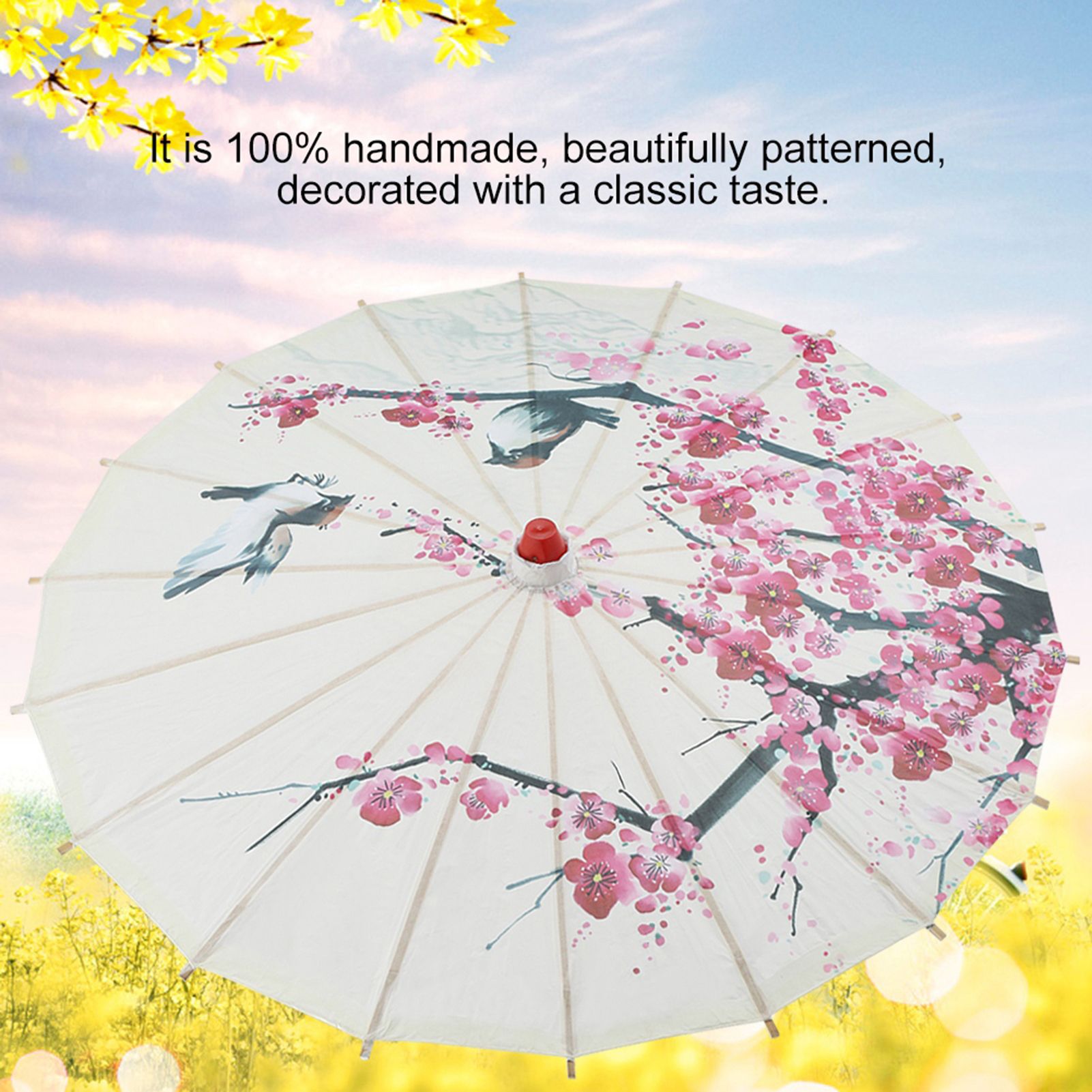 Small Size Handmade Oiled Paper Umbrella Chinese Art Classical Dance Umbrella view 10
