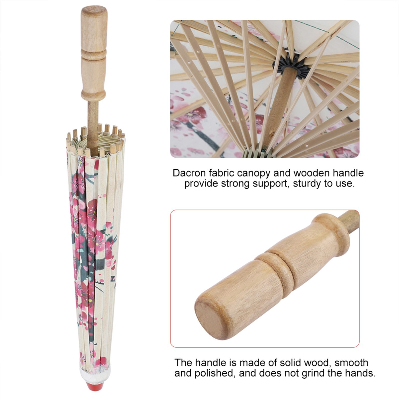 Small Size Handmade Oiled Paper Umbrella Chinese Art Classical Dance Umbrella view 12
