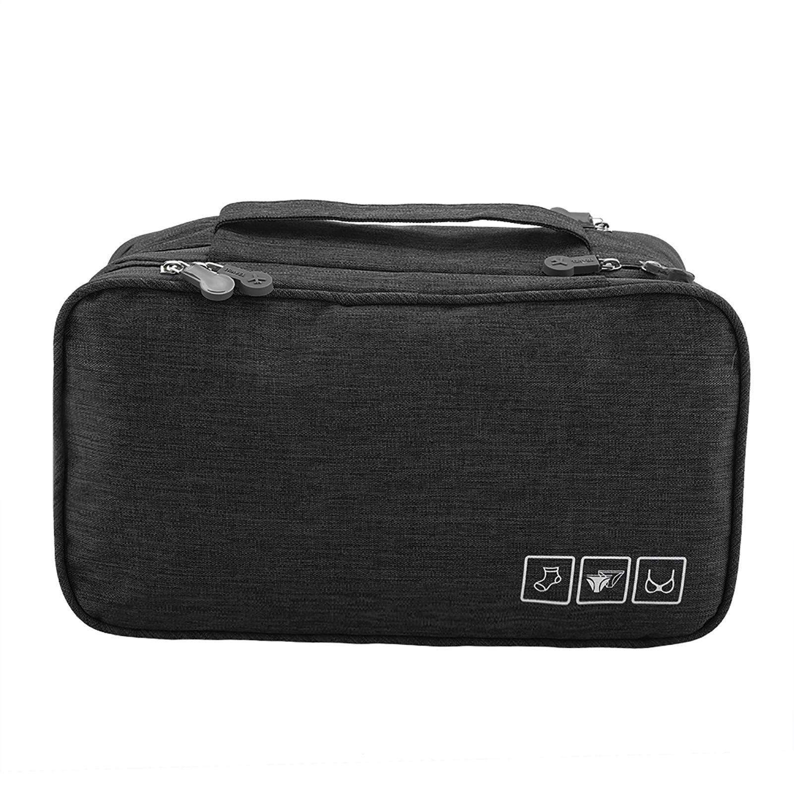 Portable Travel Storage Organizer Waterproof Underwear Bra Socks Bag USB