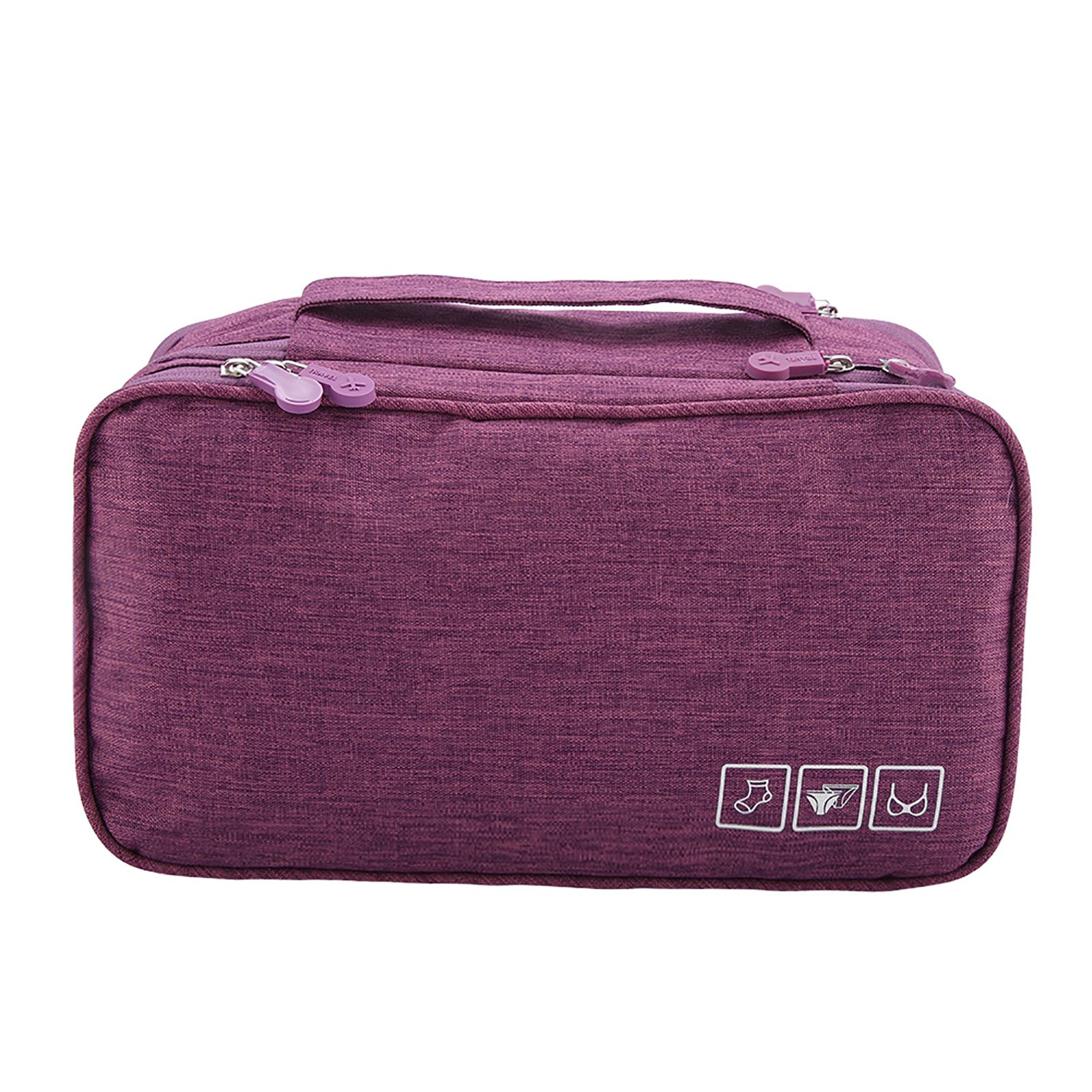 Portable Travel Storage Organizer Waterproof Underwear Bra Socks Bag USB