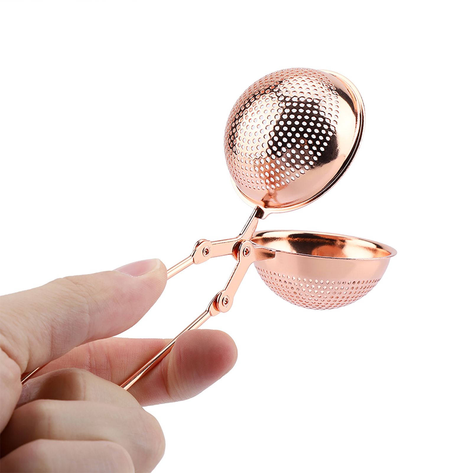Portable Stainless Steel Tea Infuser Strainer Reusable Ball Shape Teapot Filter view 11