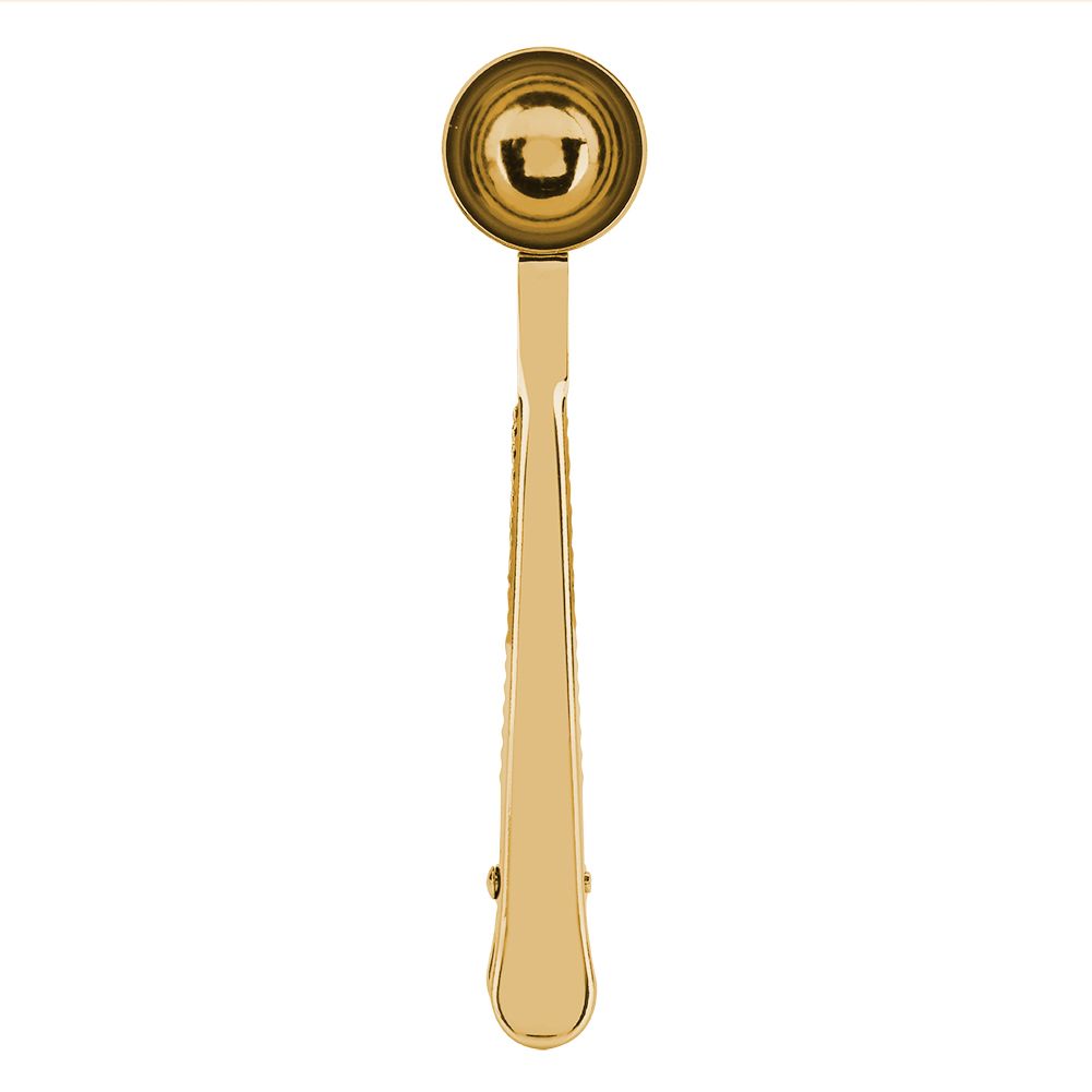 2 in 1 Multifunctional Coffee Spoon Stainless Steel Scoop with Sealing Clamp Clip — image 1