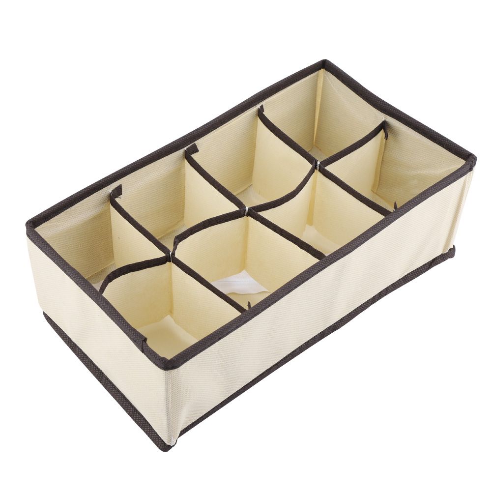 Portable Foldable Durable Divider Storage Box Case Container for Bra Underwear