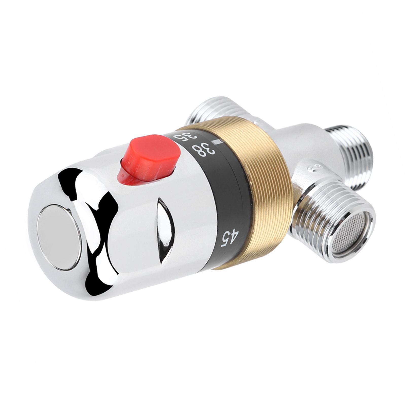 G1/2in Bathtub Thermostatic Mixing Valve Water Temperature Pipe Basin view 3