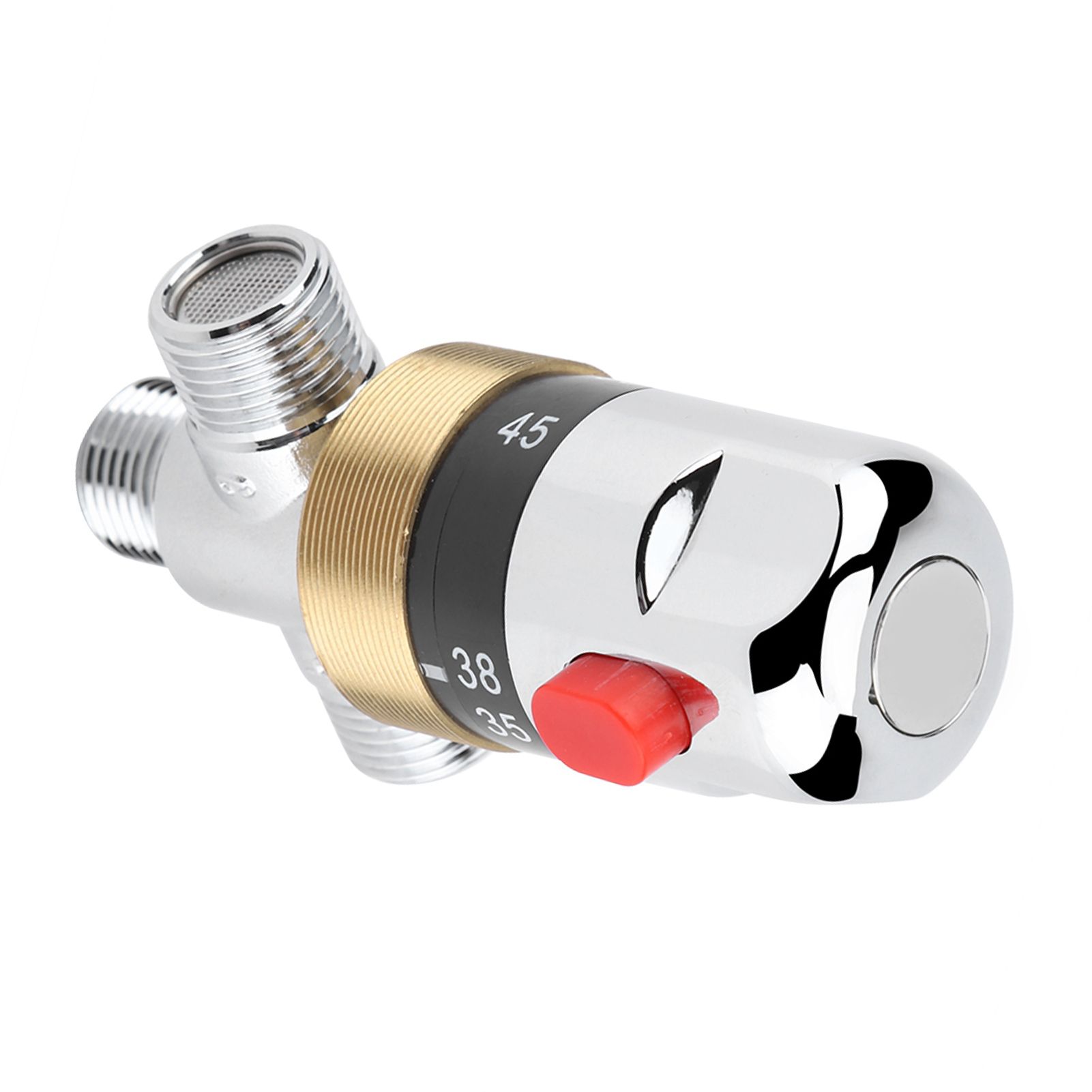 G1/2in Bathtub Thermostatic Mixing Valve Water Temperature Pipe Basin view 4