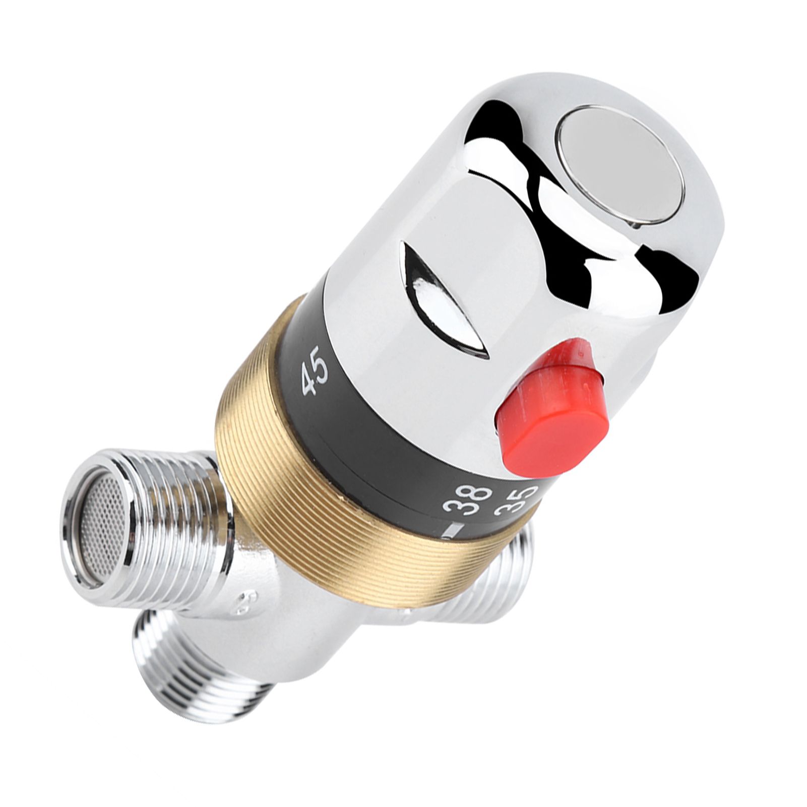 G1/2in Bathtub Thermostatic Mixing Valve Water Temperature Pipe Basin view 5