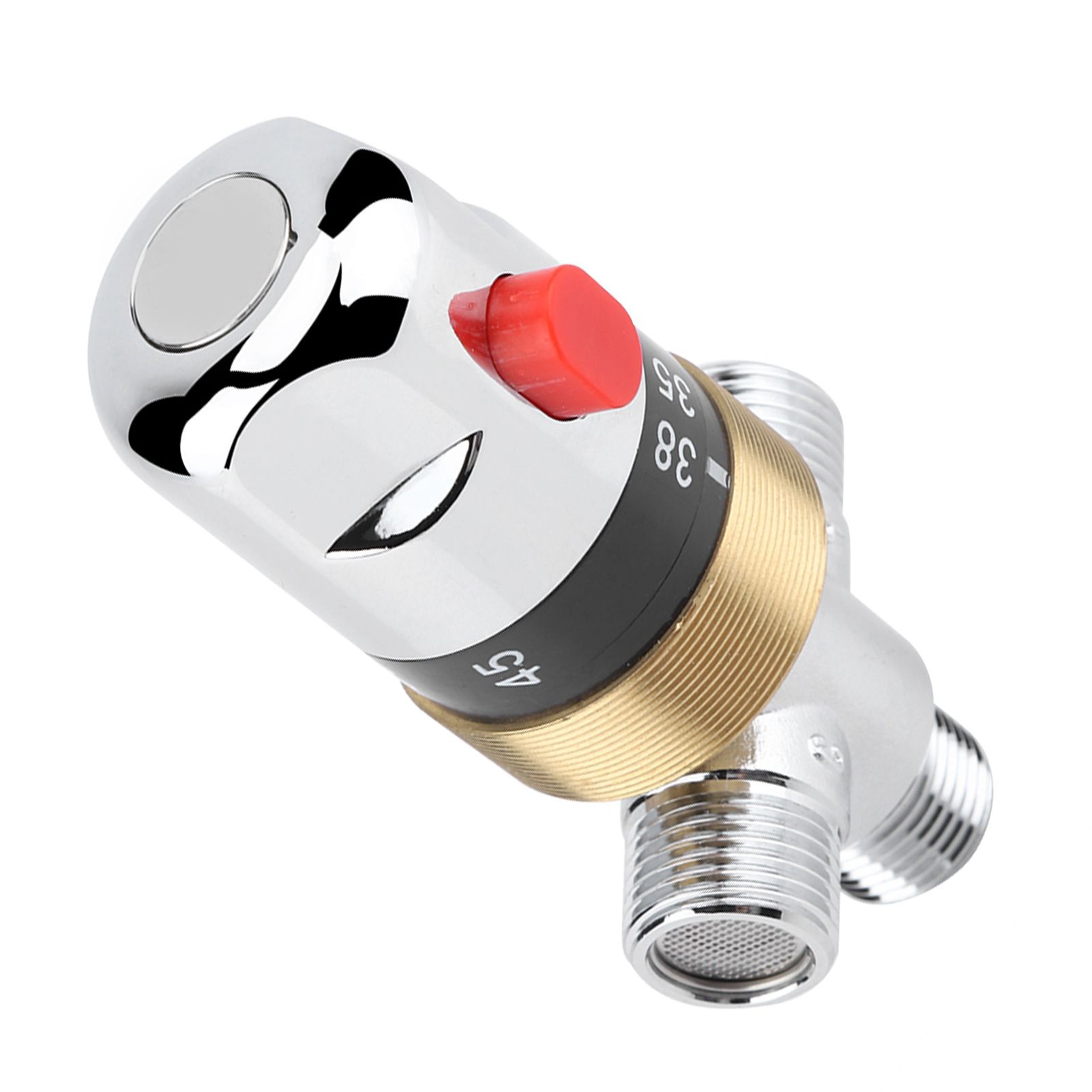 G1/2in Bathtub Thermostatic Mixing Valve Water Temperature Pipe Basin view 6