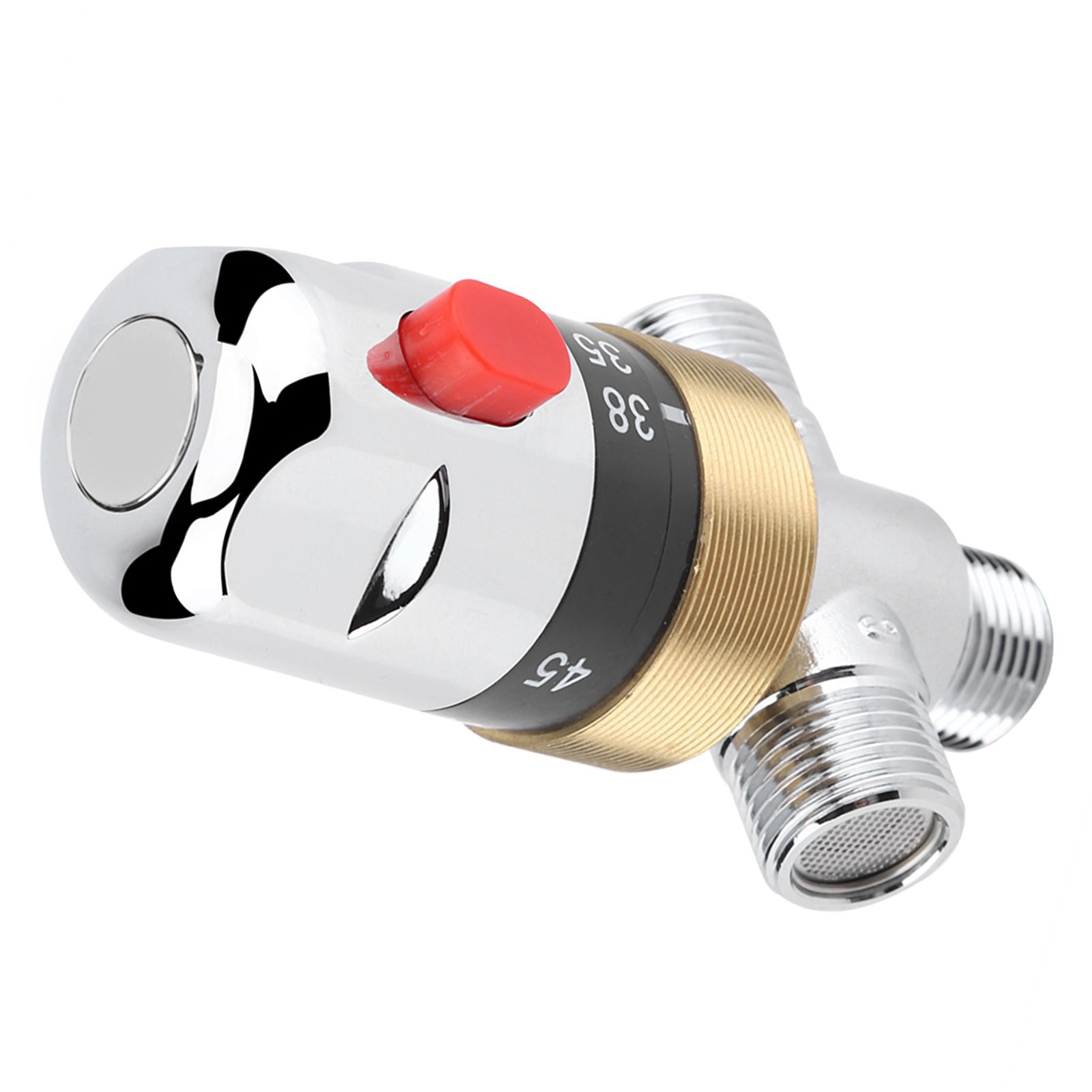 G1/2in Bathtub Thermostatic Mixing Valve Water Temperature Pipe Basin view 7