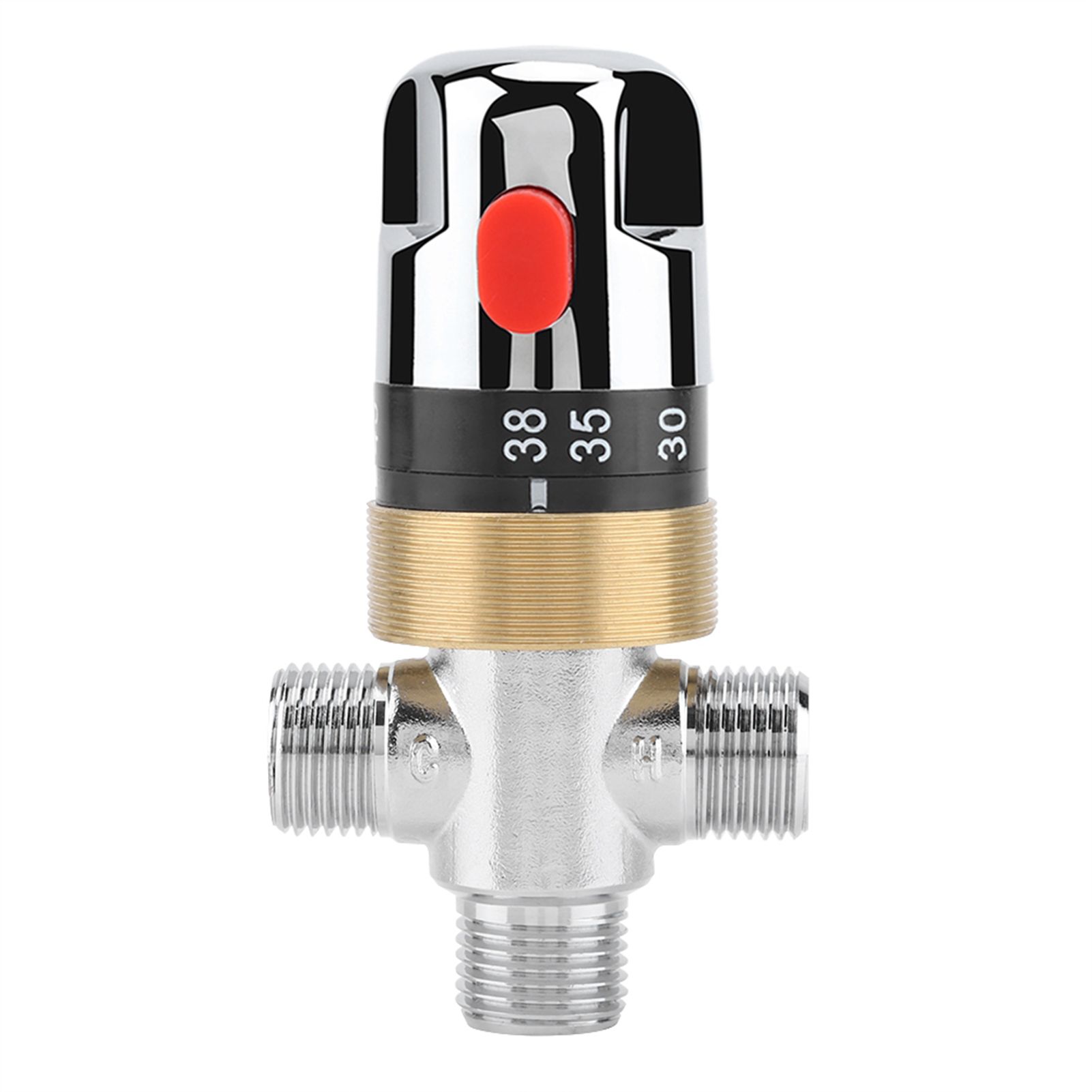 G1/2in Bathtub Thermostatic Mixing Valve Water Temperature Pipe Basin view 8