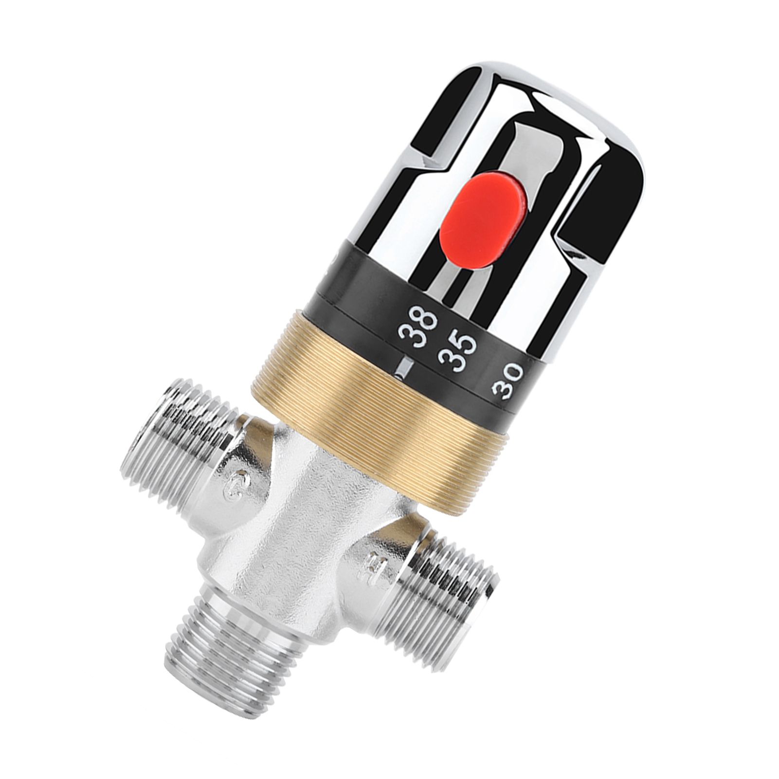 G1/2in Bathtub Thermostatic Mixing Valve Water Temperature Pipe Basin view 10