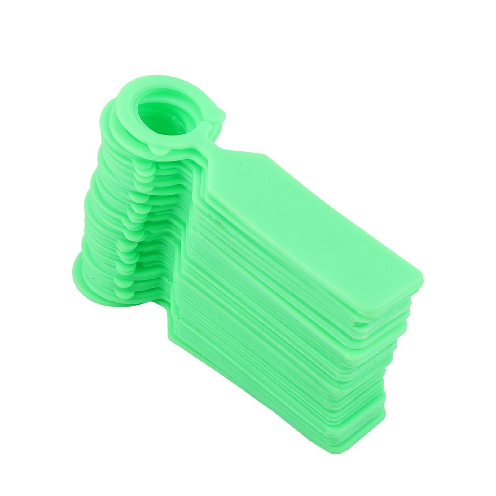 100 PCS Plastic Hanging Labels for Plant Tree Nursery Tags Garden Decor Green view 4