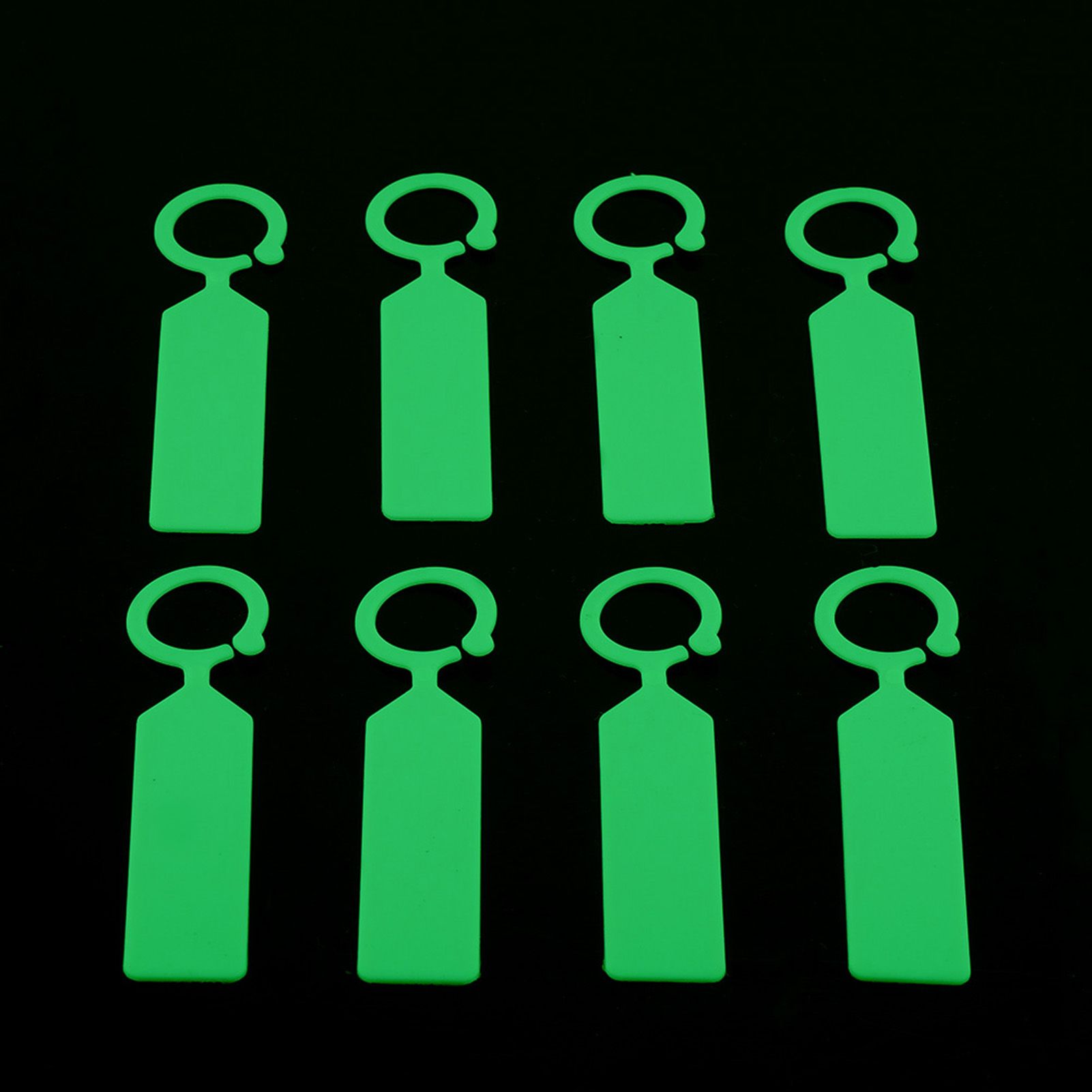 100 PCS Plastic Hanging Labels for Plant Tree Nursery Tags Garden Decor Green view 6