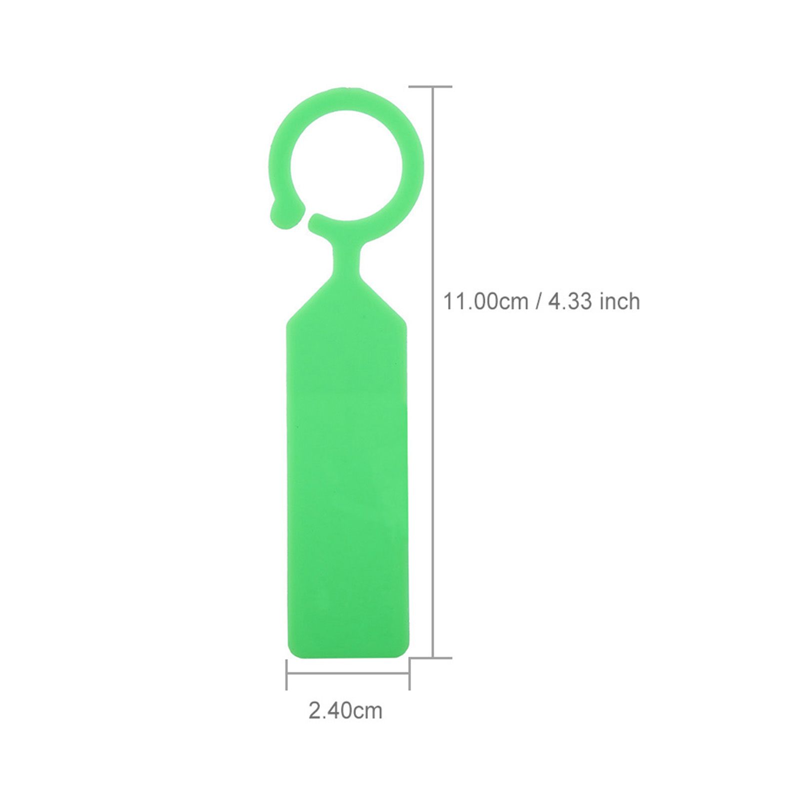 100 PCS Plastic Hanging Labels for Plant Tree Nursery Tags Garden Decor Green view 12