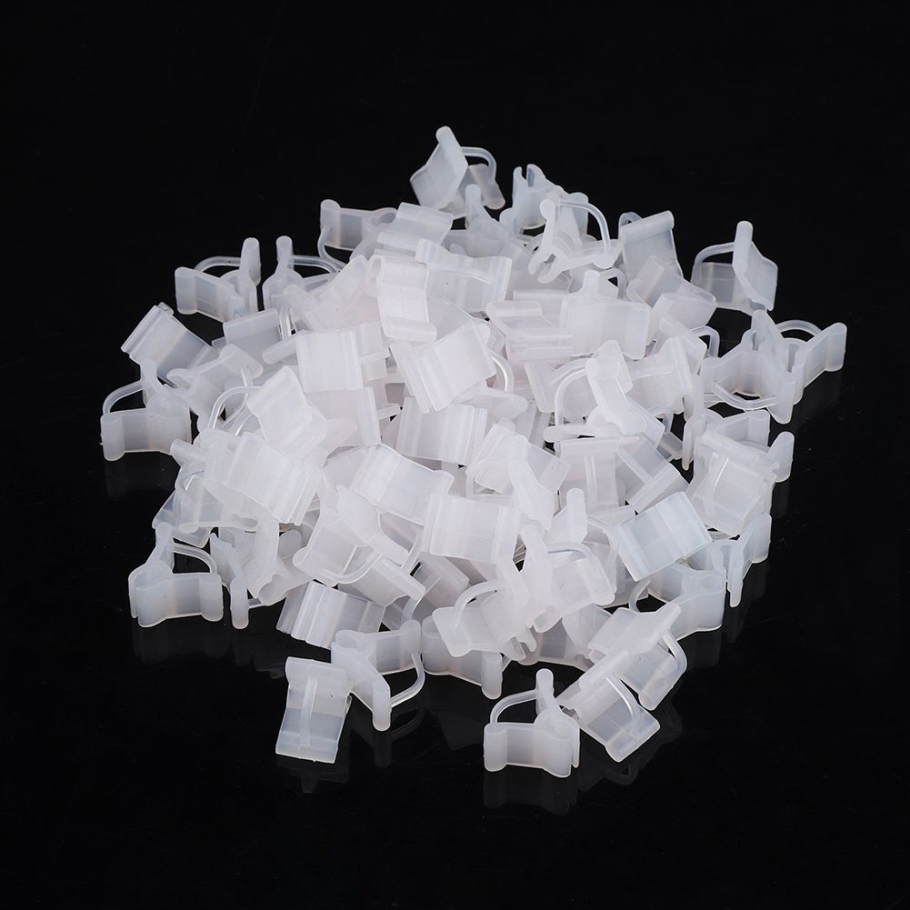 100Pcs Vegetable Fruit Tree Seedling Nursery Plastic Plants Grafting Clips view 6