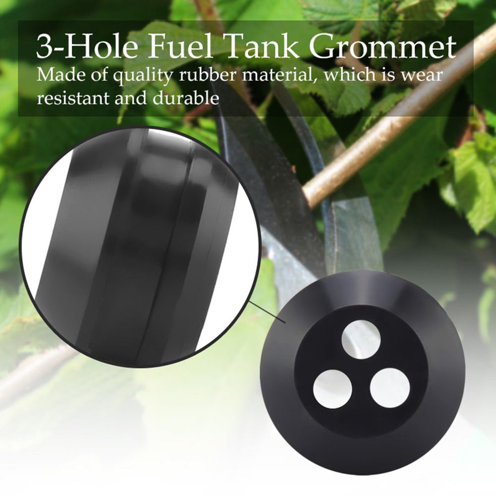 3 Hole Fuel Gas Tank Grommet Replacements for Trimmer Lawn Mower 13211546730 view 6