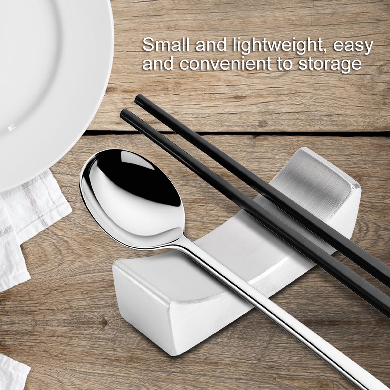 304 Stainless Steel Reusable NOn stick Chopstick Holder view 10