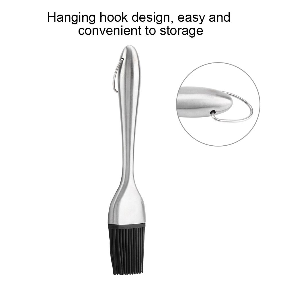 Stainless Steel BBQ Oil Brush Basting Pastry Cake Baking Brush view 8