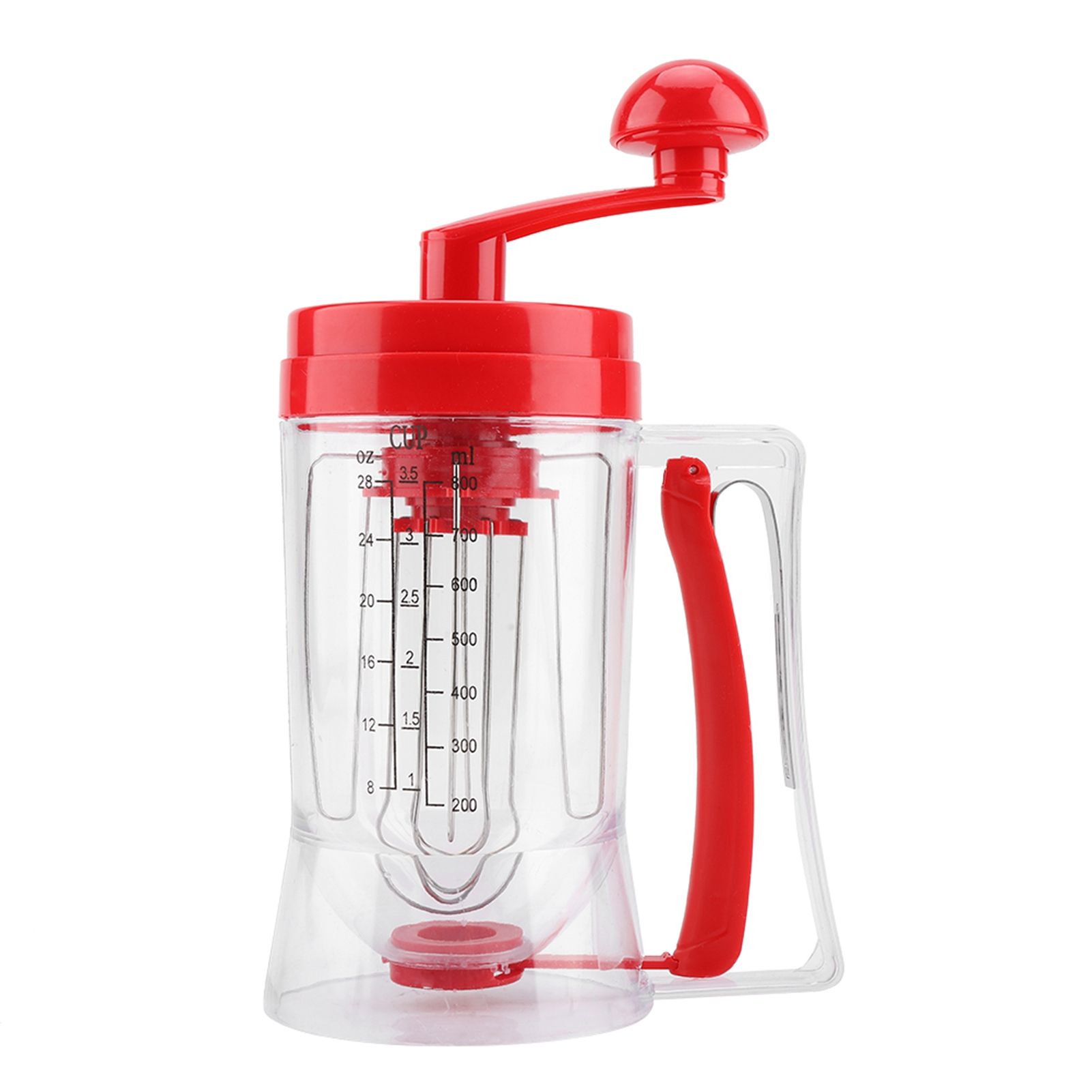 Hand held Manual Pancake Cupcake Batter Mixer Dispenser Blender Machine Baking
