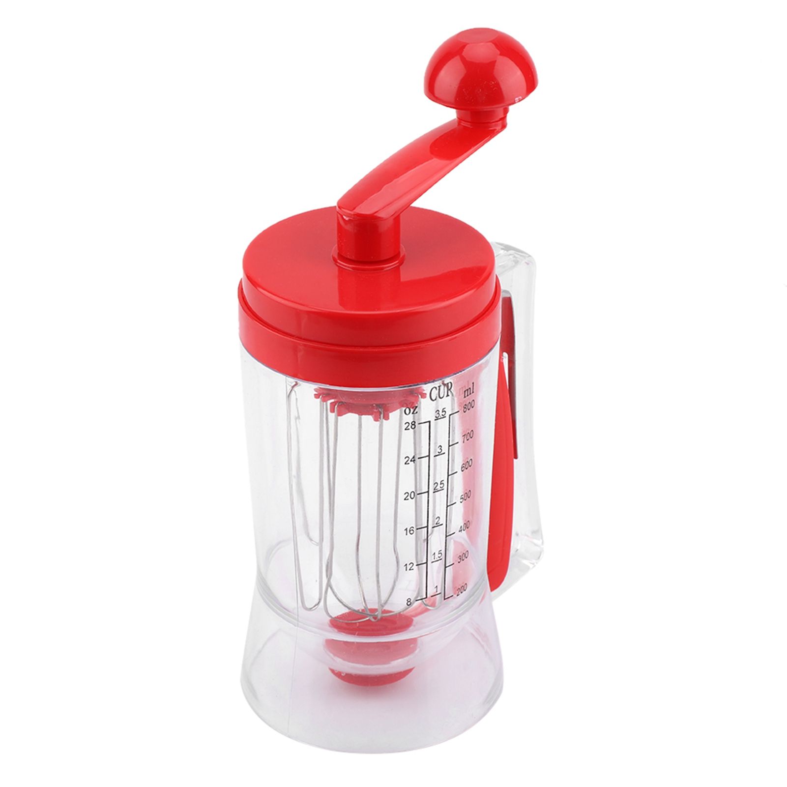 Hand held Manual Pancake Cupcake Batter Mixer Dispenser Blender Machine Baking view 7