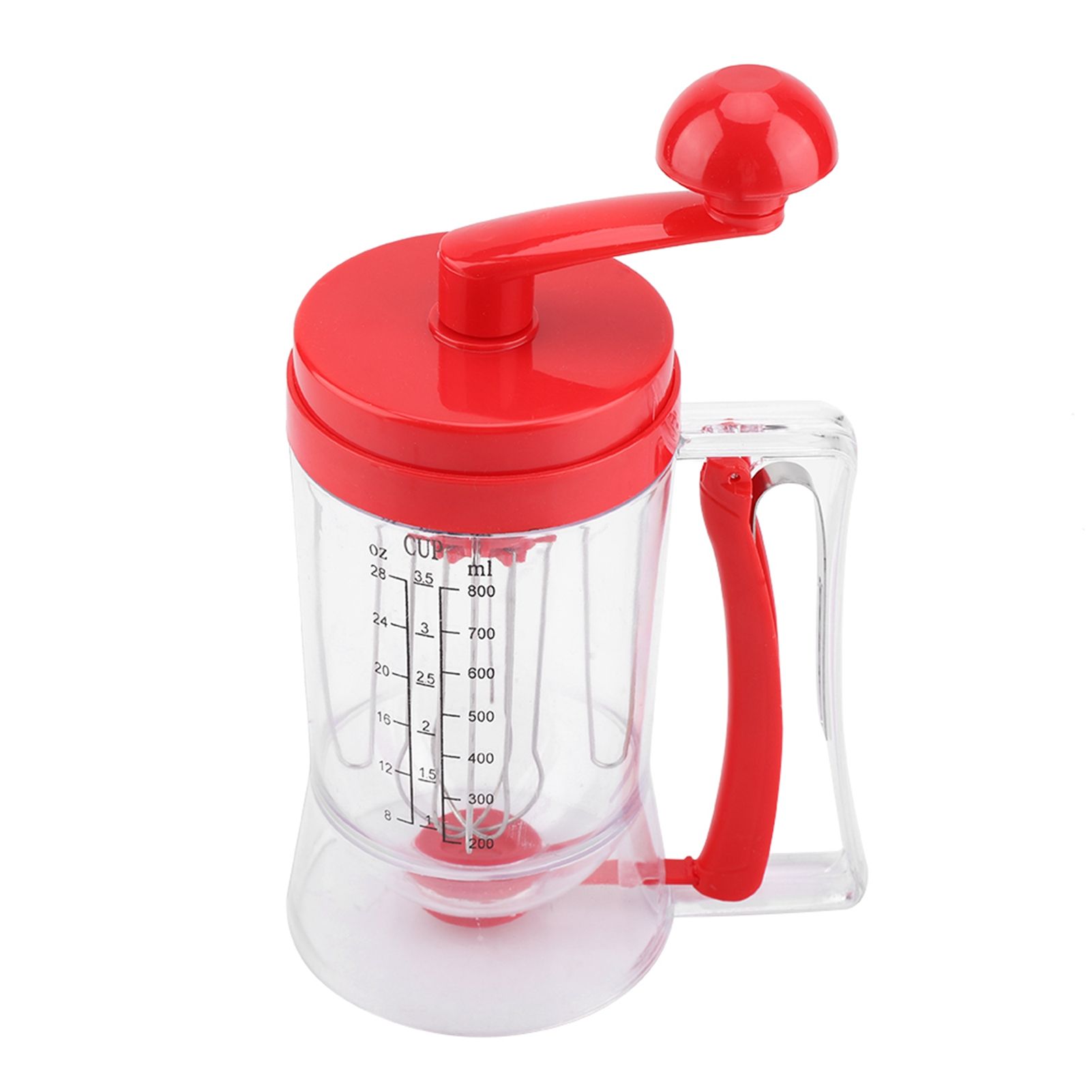 Hand held Manual Pancake Cupcake Batter Mixer Dispenser Blender Machine Baking view 8