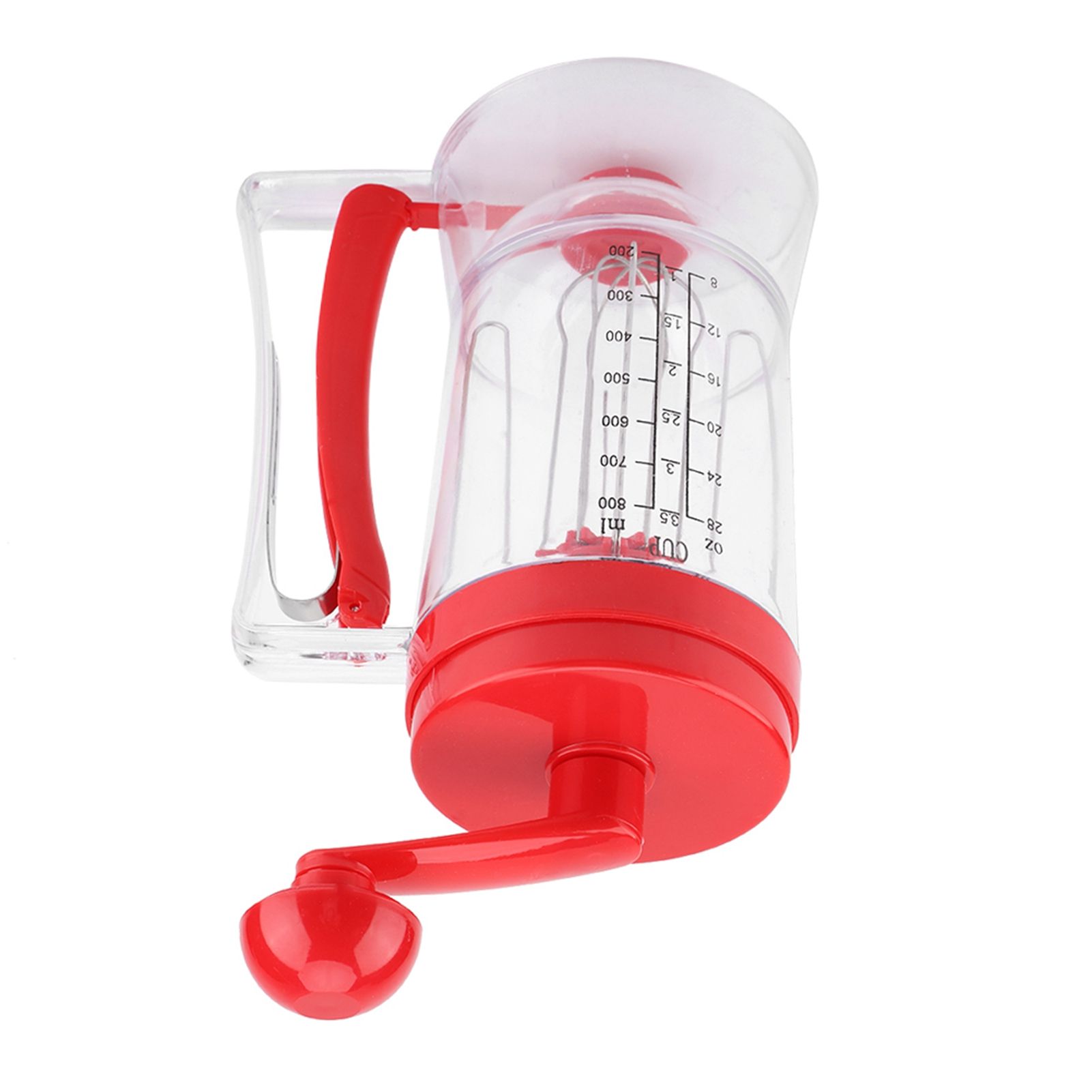 Hand held Manual Pancake Cupcake Batter Mixer Dispenser Blender Machine Baking view 10